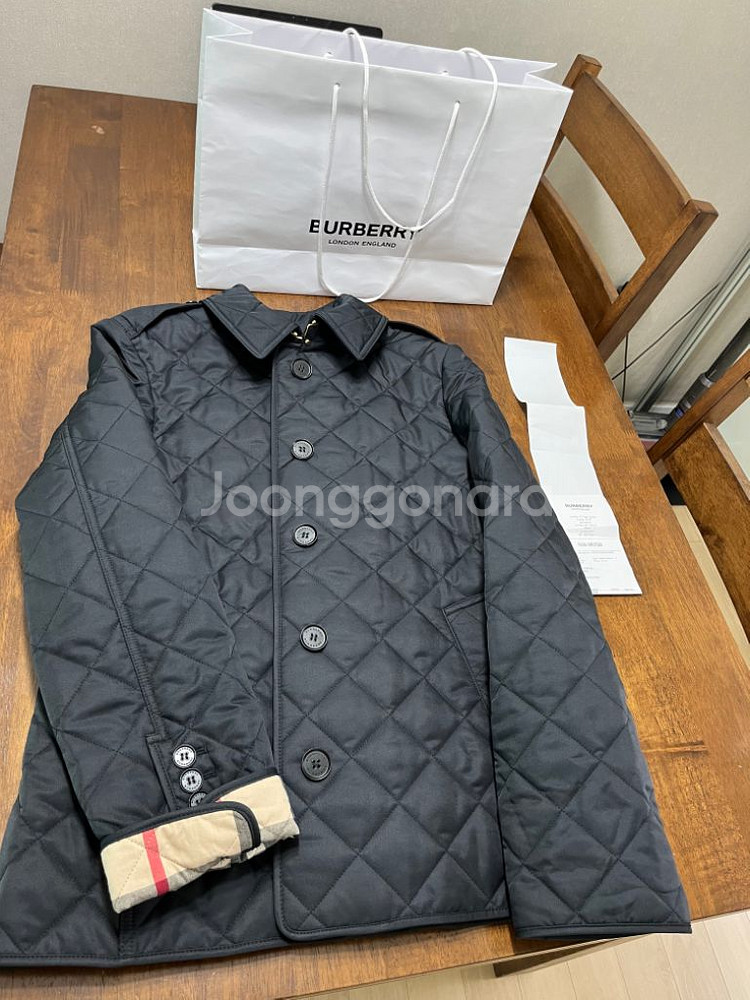 버버리 뉴 프랭크비 퀼팅쟈켓 (네이비 L)--6