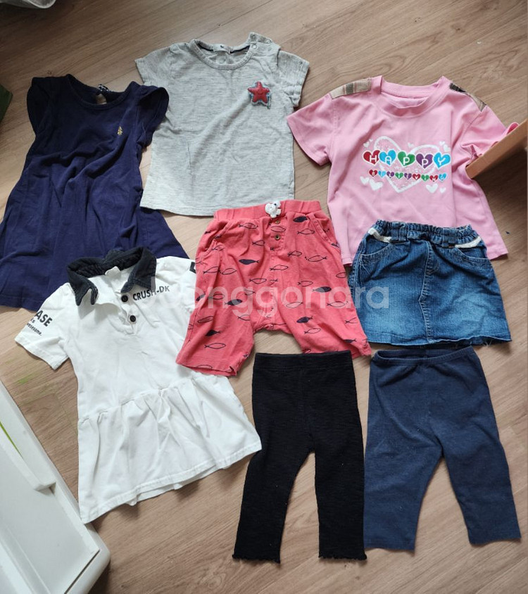 여아 여름옷100~110호 16개 반값택포10000원--0