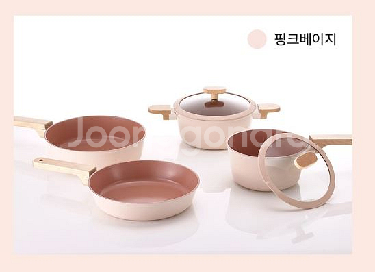 새상품 네오플램 헤르네 인덕션 후라이팬 냄비세트 4종--3