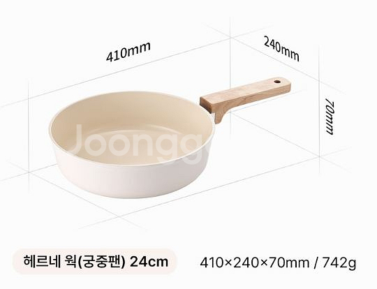 새상품 네오플램 헤르네 인덕션 후라이팬 냄비세트 4종--7