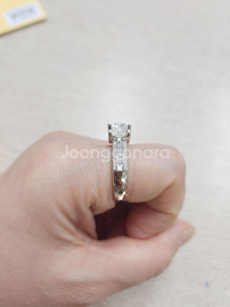 새상품)s925 모이사나이트 2ct 반지--2