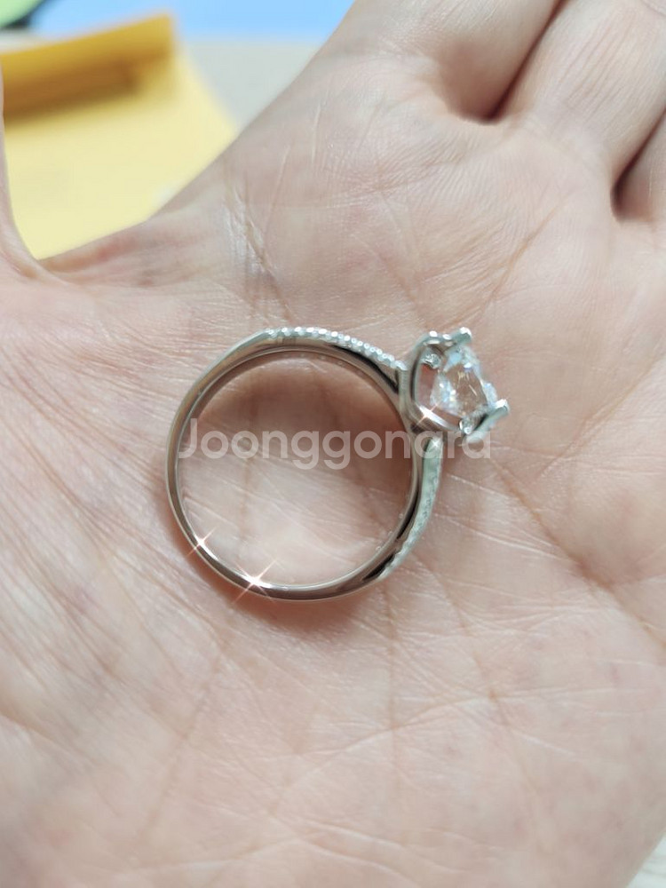 새상품)s925 모이사나이트 2ct 반지--7