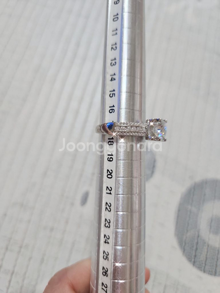 새상품)s925 모이사나이트 2ct 반지--8