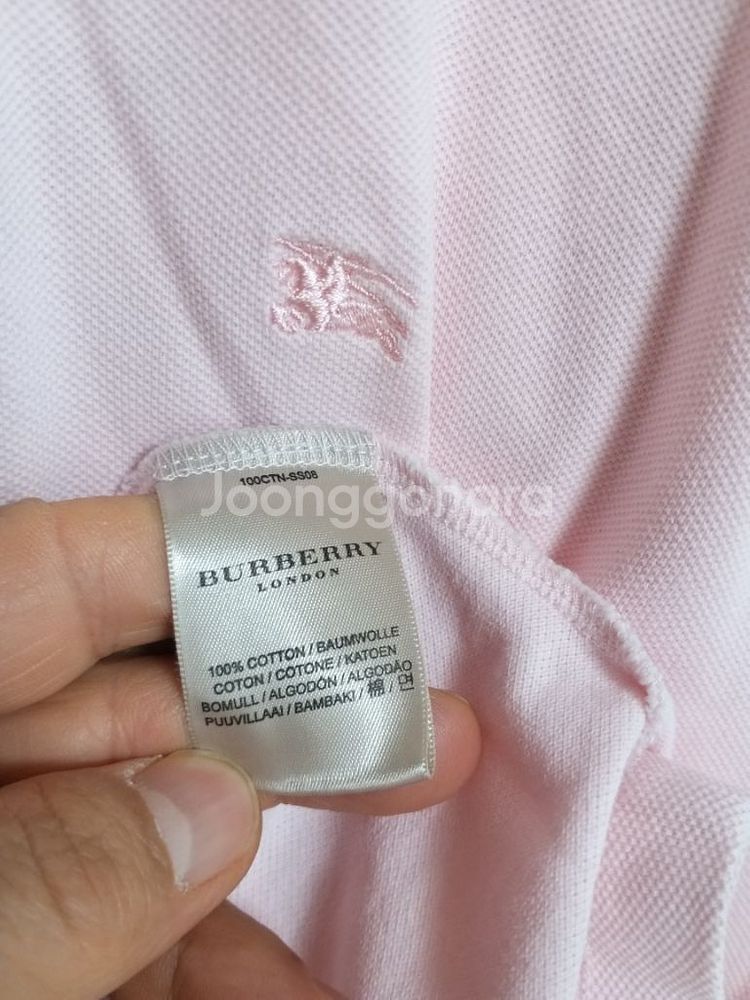 명품 남성 버버리 빅사이즈 반팔 카라티셔츠 (110)--3