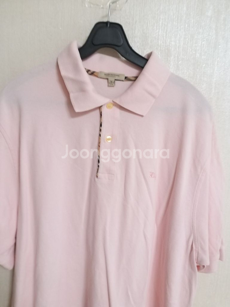 명품 남성 버버리 빅사이즈 반팔 카라티셔츠 (110)--1