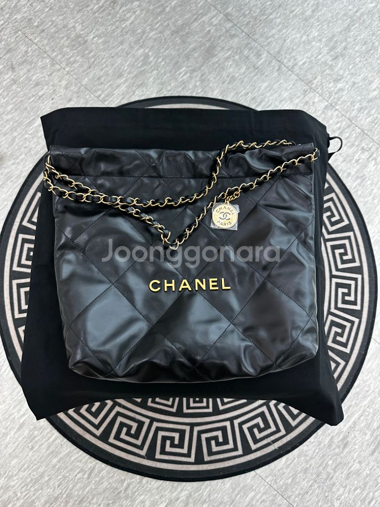 (미착용새상품) 샤넬22백 스몰 금장--4