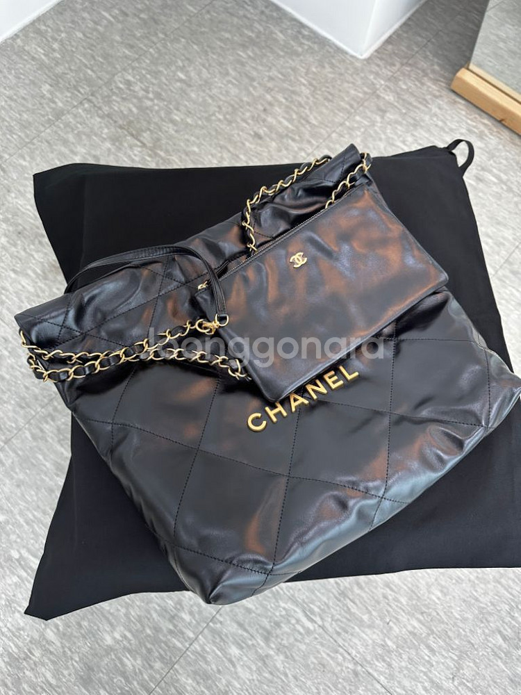 (미착용새상품) 샤넬22백 스몰 금장--3