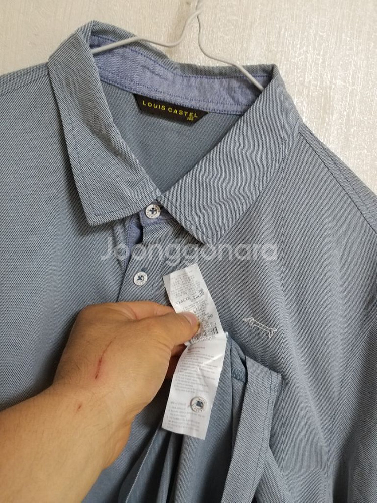 남성 루이까스텔 골프 반팔 카라티셔츠(스판100)--3