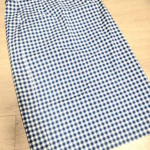 여름 깅엄 h라인 치마