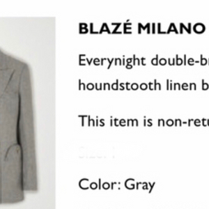 Blaze Milano 블라제 하운드투스 투버튼 자켓