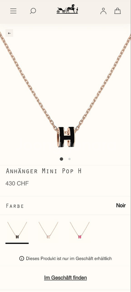 에르메스 팝아슈 목걸이--2