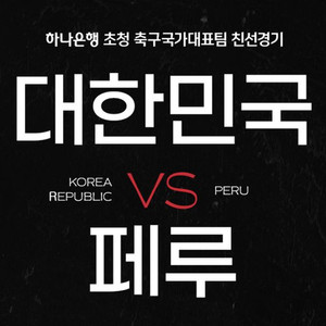 [축구]한국 vs 페루 2등석S 2연석 양도