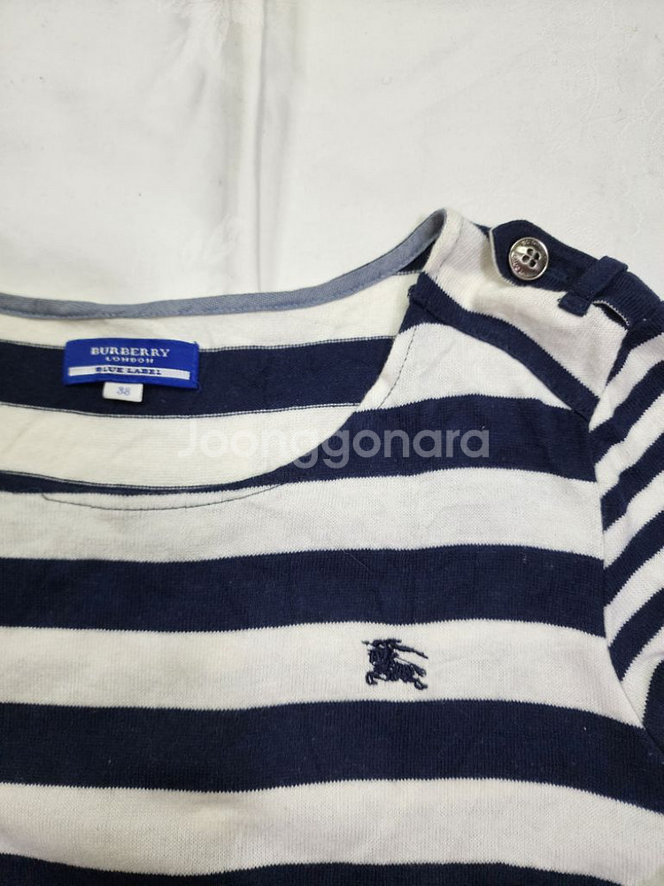 버버리 블루라벨 단가라 미니원피스--2