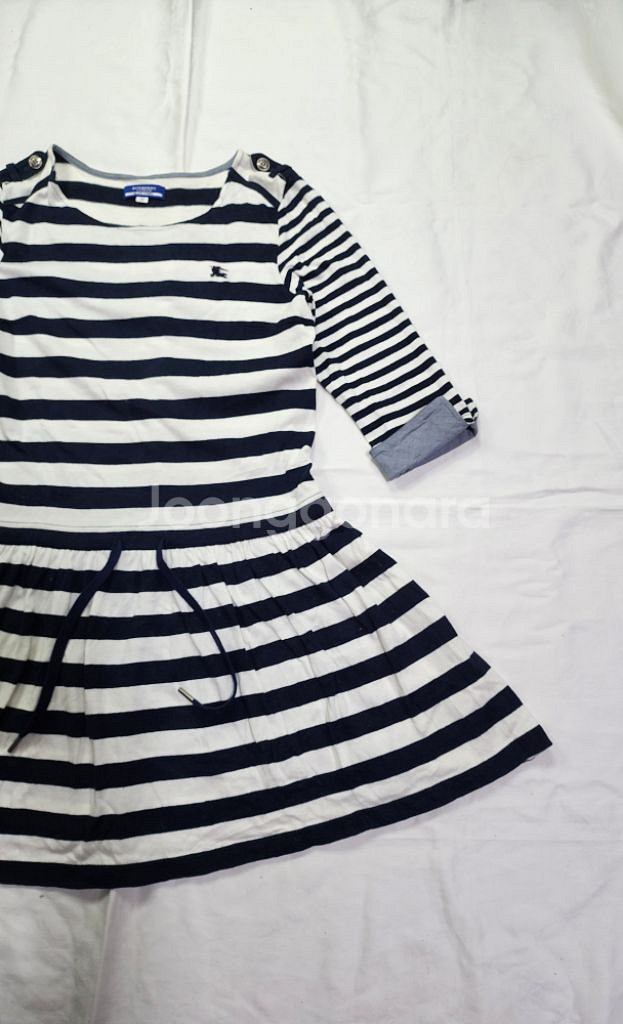 버버리 블루라벨 단가라 미니원피스--3