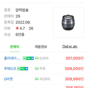 쿠쿠 6인용 압력밥솥