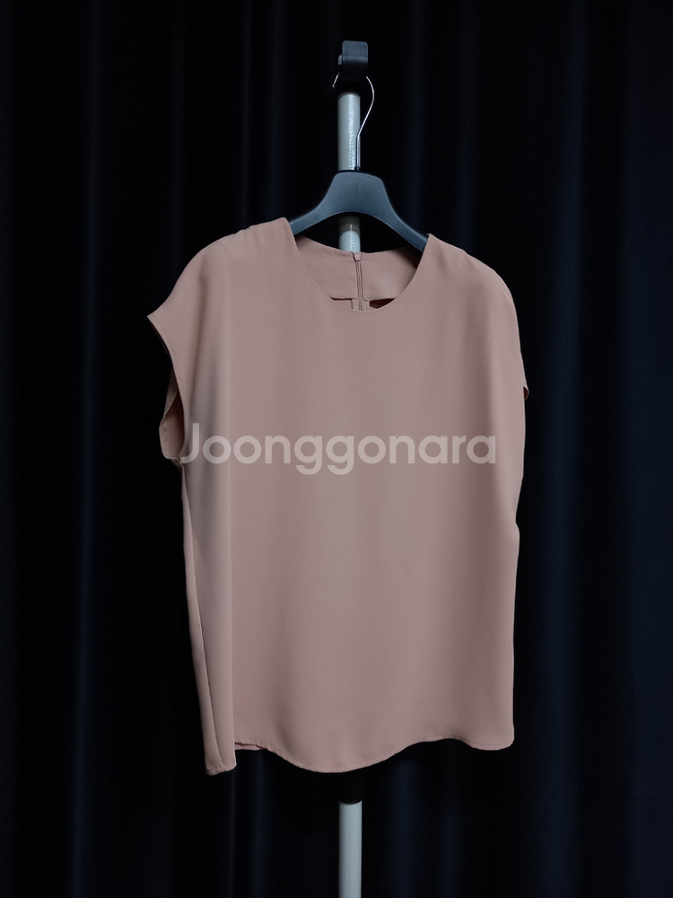 새 쉬즈미스 딥베이지 쉬폰블라우스 55~77--2