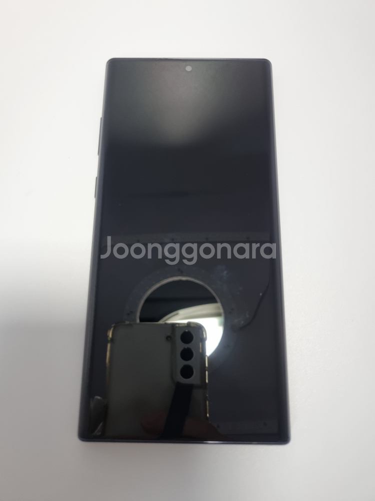 갤럭시노트10플러스 블랙 무잔상 64230--2