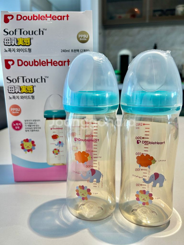 더블하트 젖병새거 240ml 트윈팩--1