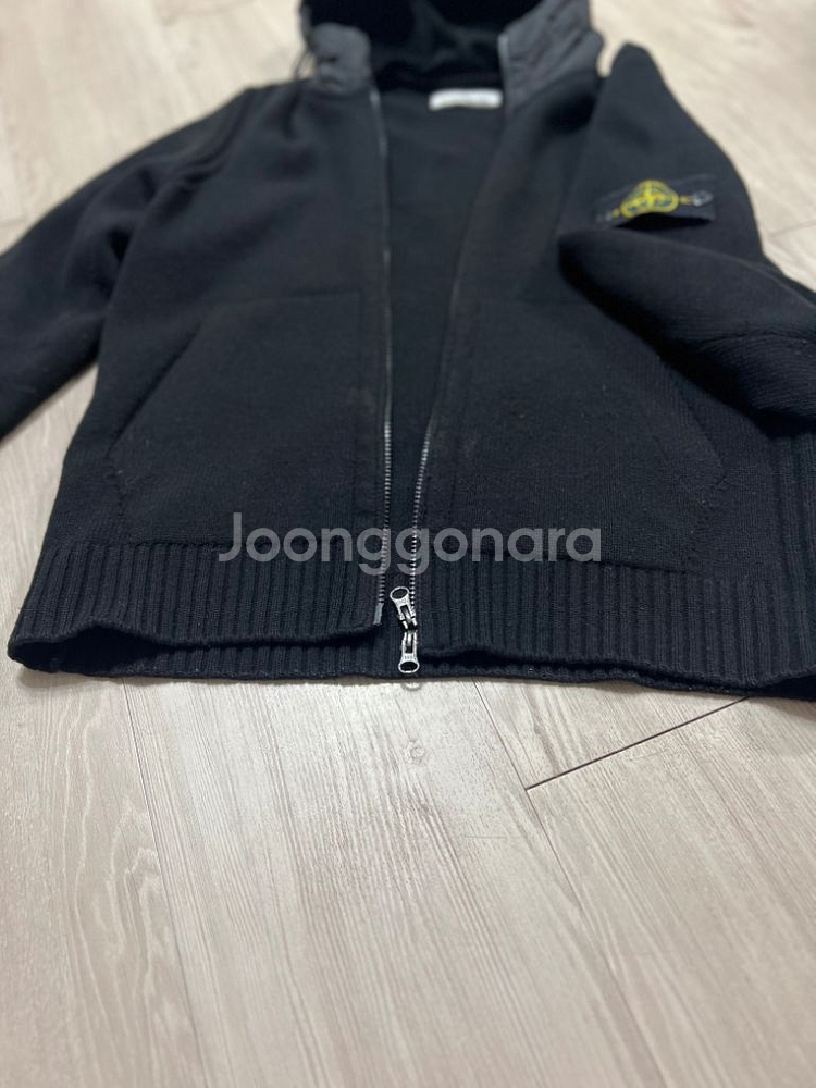 스톤아일랜드 니트후드집업--2