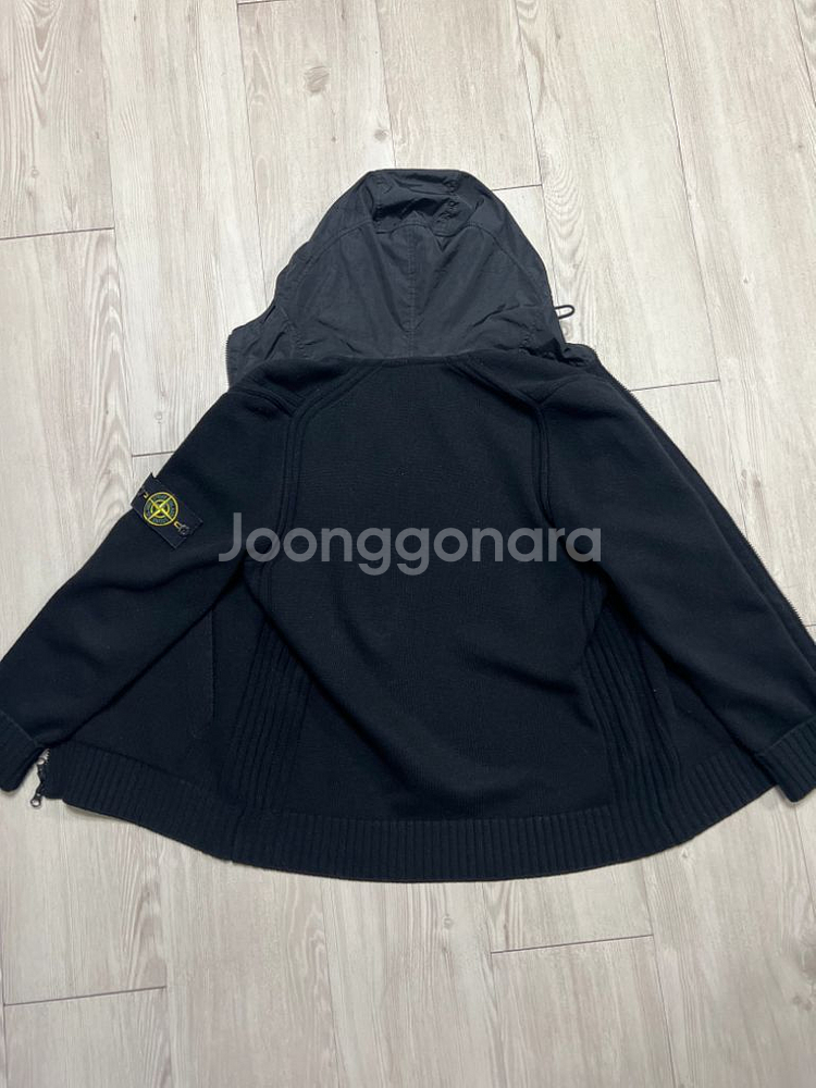 스톤아일랜드 니트후드집업--1