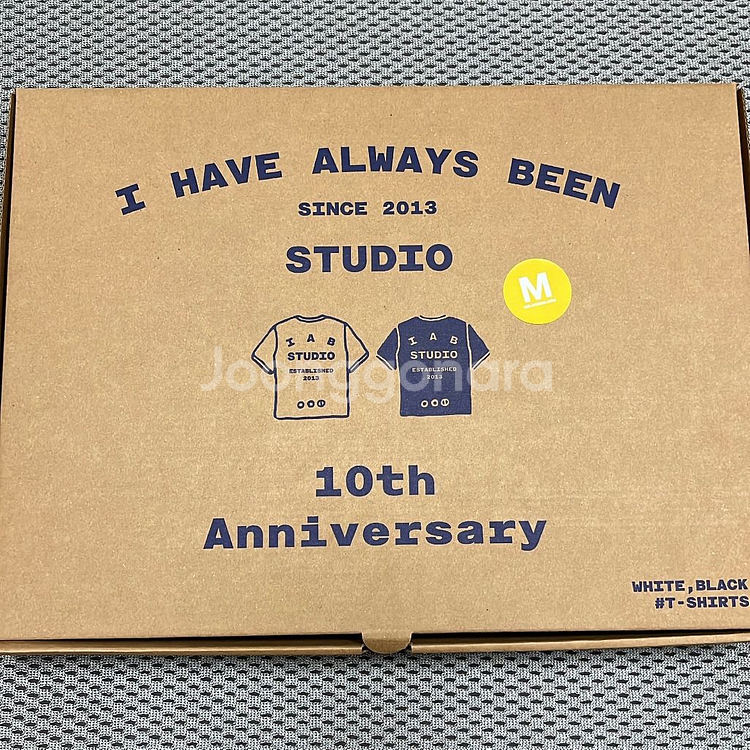 IAB studio 10주년 반팔 (블랙,m)--0
