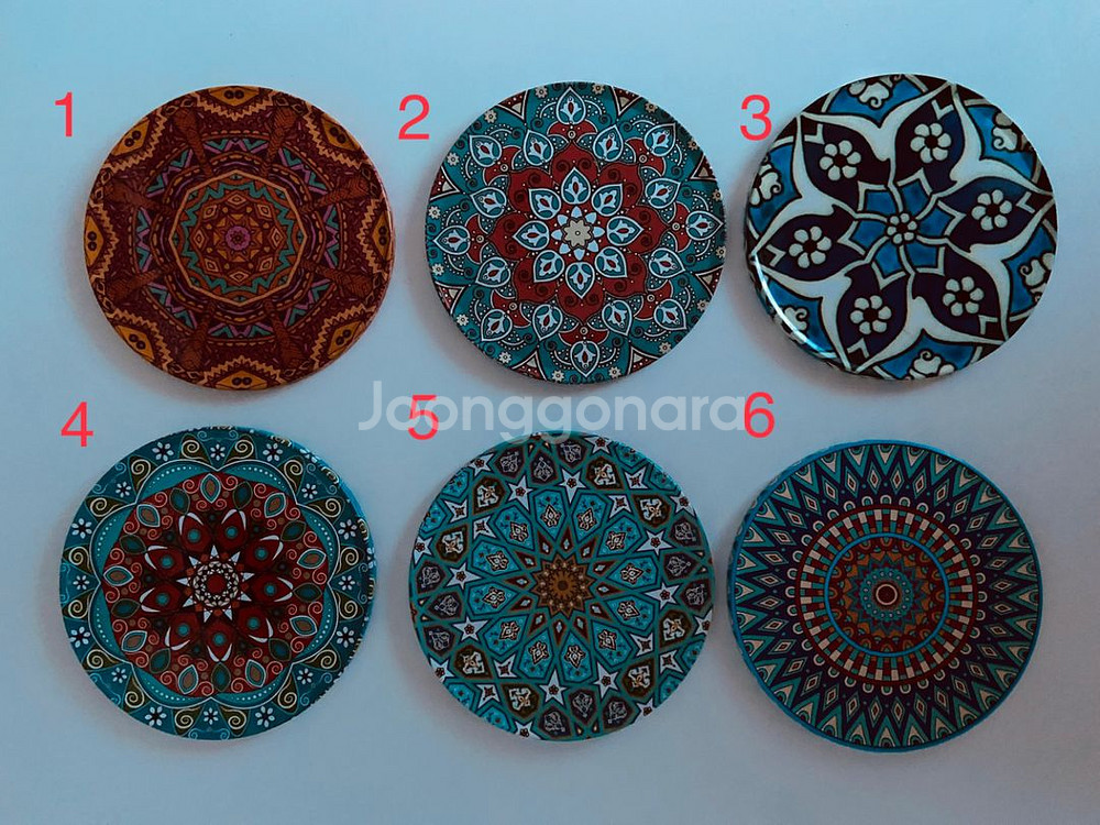 터키 수입 코스터 컵받침 (새상품)--0