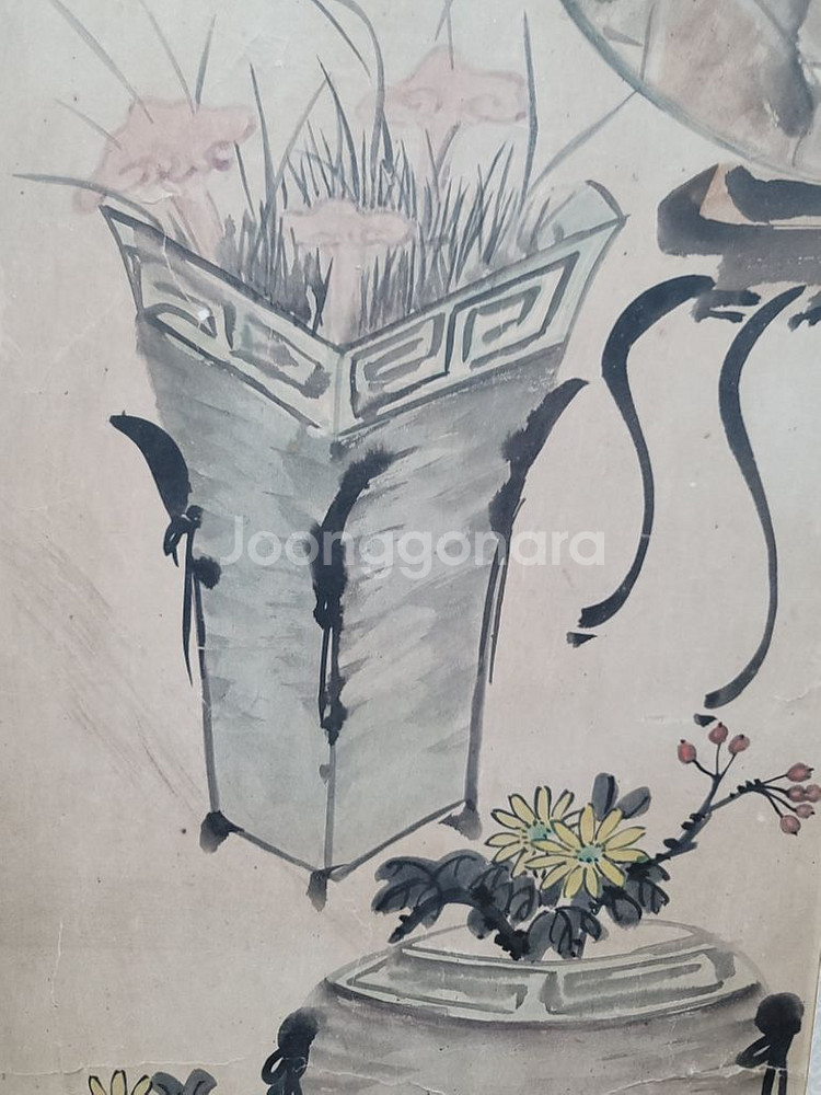 기명절지도 고화 그림--6