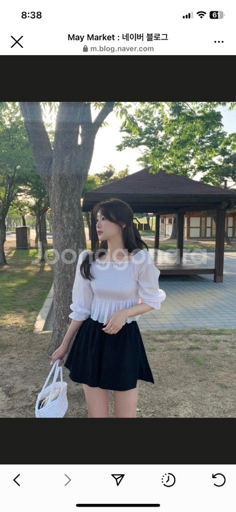 온드민 andy skirt pants 치마바지 블랙색상--1