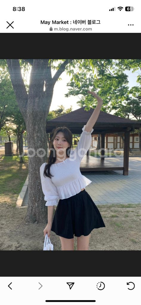 온드민 andy skirt pants 치마바지 블랙색상--0