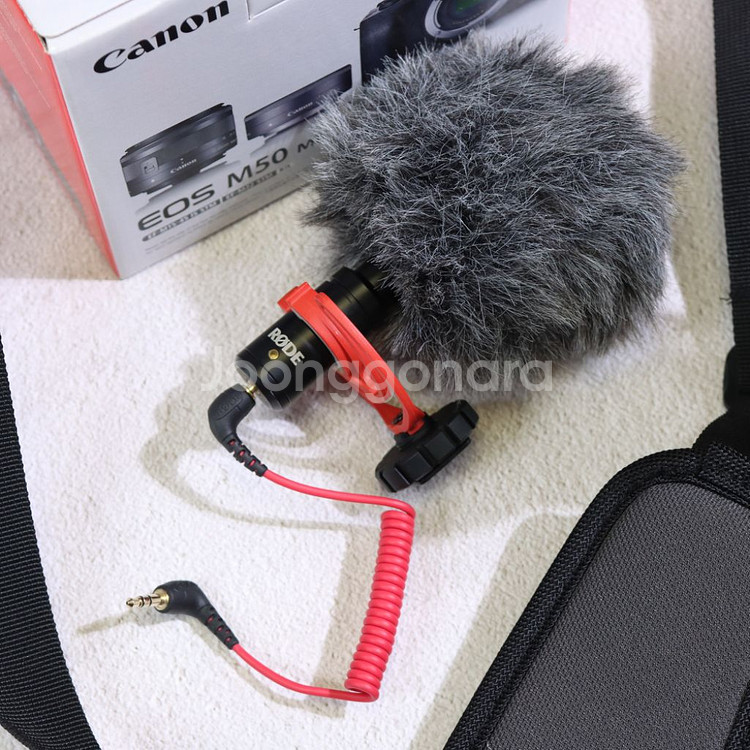 캐논 m50 mark 렌즈2개 풀박스 + 로데마이크+맨--6