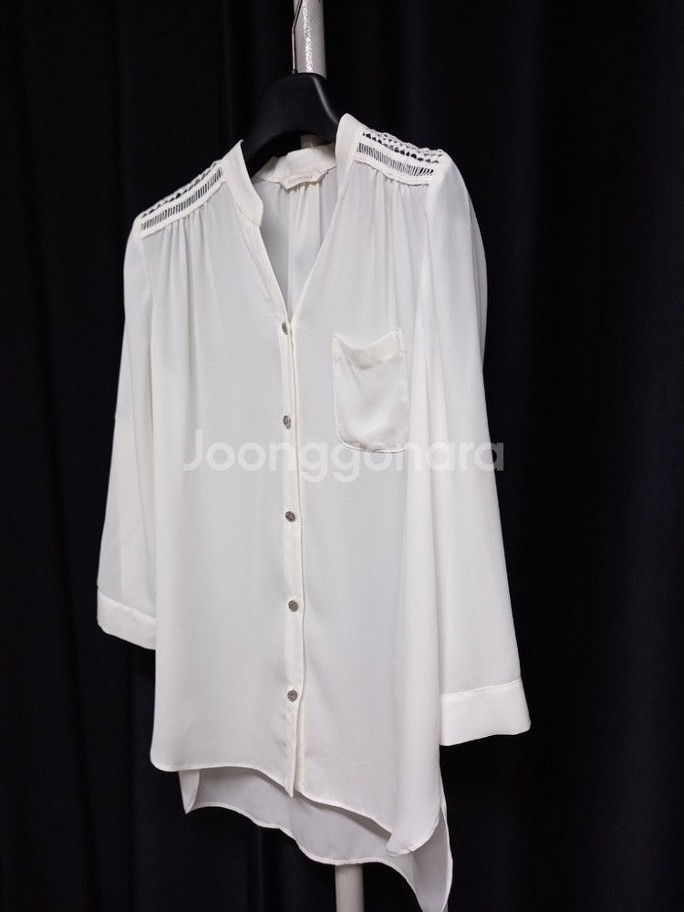 쉬즈미스 쉬폰 7부 블라우스 55--3