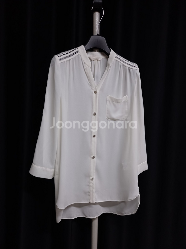 쉬즈미스 쉬폰 7부 블라우스 55--2
