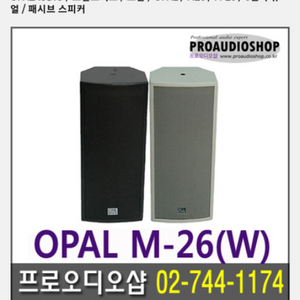 OPAL 스피커 M-26W 2개