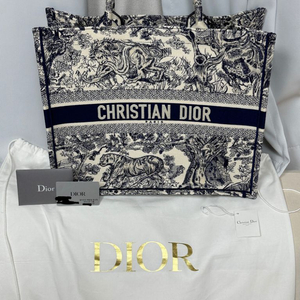 디올 북토트 트왈드주이 라지 DIOR BOOK TOTE