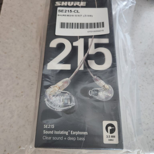 (shure) 슈어 se215 clear 미개봉