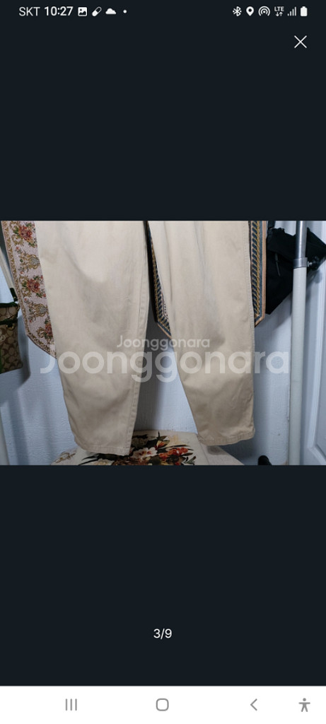 10 아베크롬비 테이퍼드핏 치노 바지--2