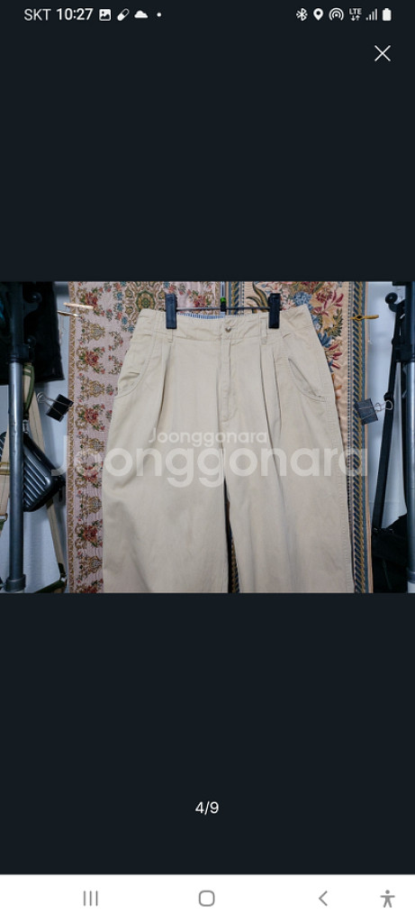 10 아베크롬비 테이퍼드핏 치노 바지--3