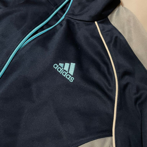 아디다스 대장 네이비 하늘 로고 트랙탑 져지