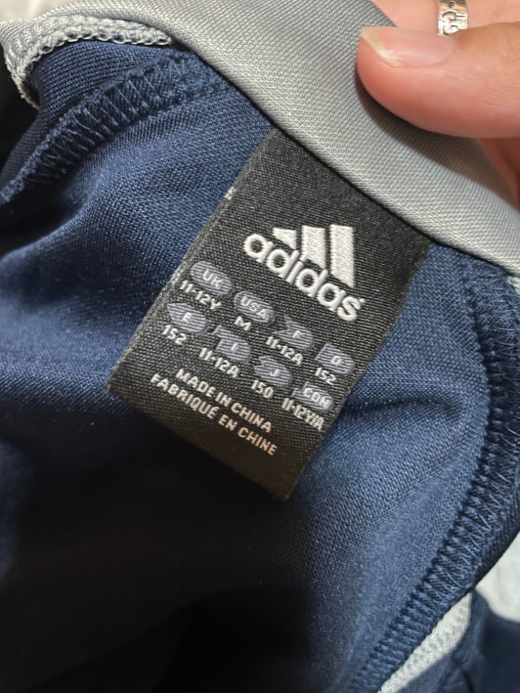 아디다스 대장 네이비 하늘 로고 트랙탑 져지--3