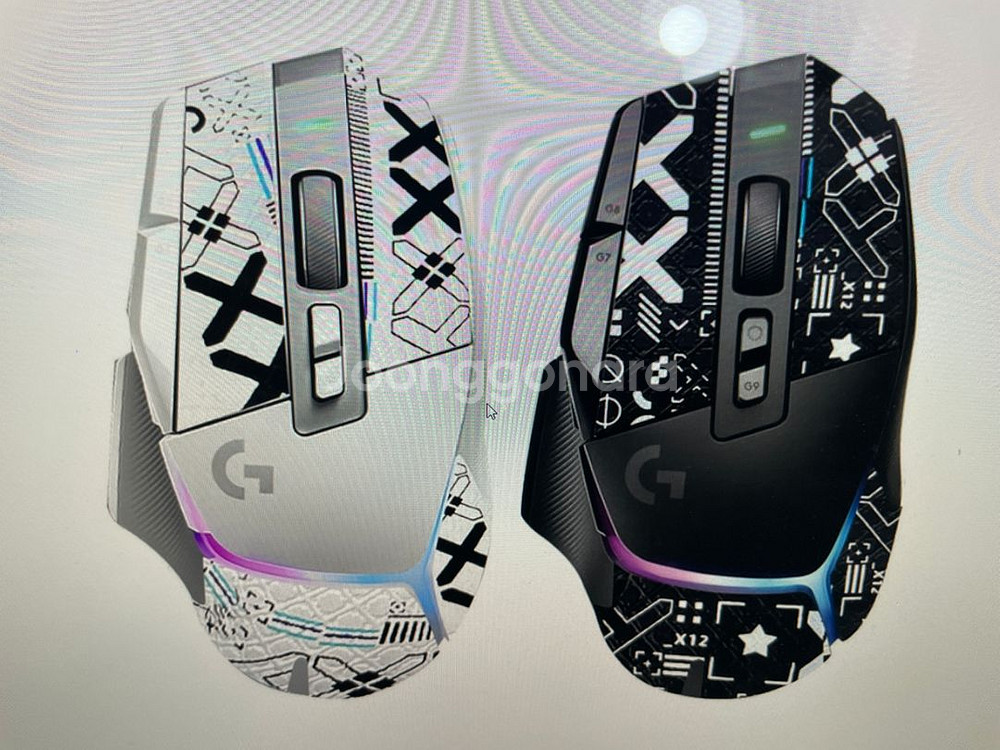로지텍 마우스 스티커(마우스아님) g502x 블랙--2
