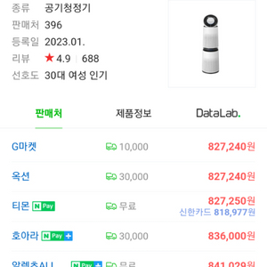 lg퓨리케어 공기청정기 미개봉 판매합니다