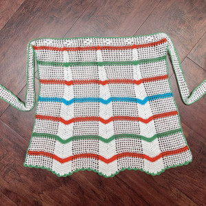 (영국) 빈티지 손뜨개 앞치마