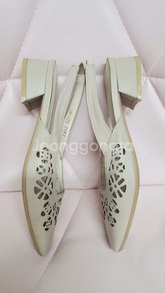 BRERA브레라 수제화 플라워펀칭 슬링백 구두/230--2