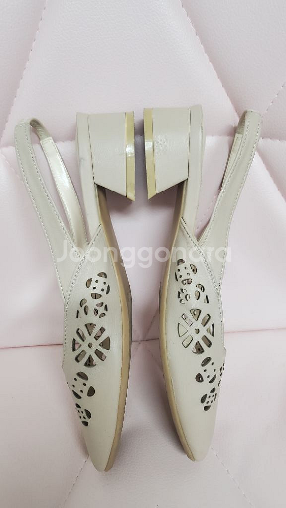 BRERA브레라 수제화 플라워펀칭 슬링백 구두/230--1