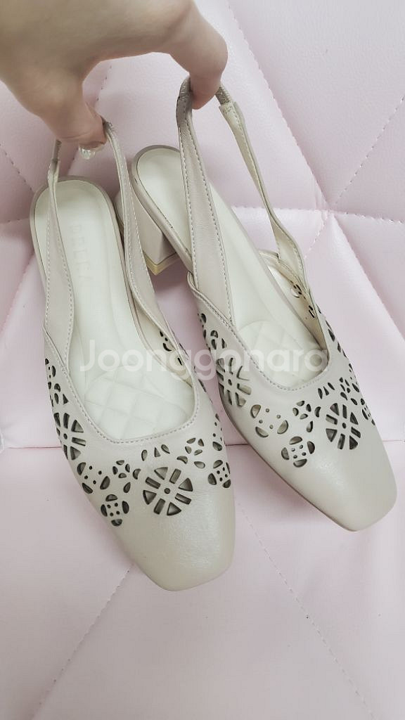 BRERA브레라 수제화 플라워펀칭 슬링백 구두/230--8