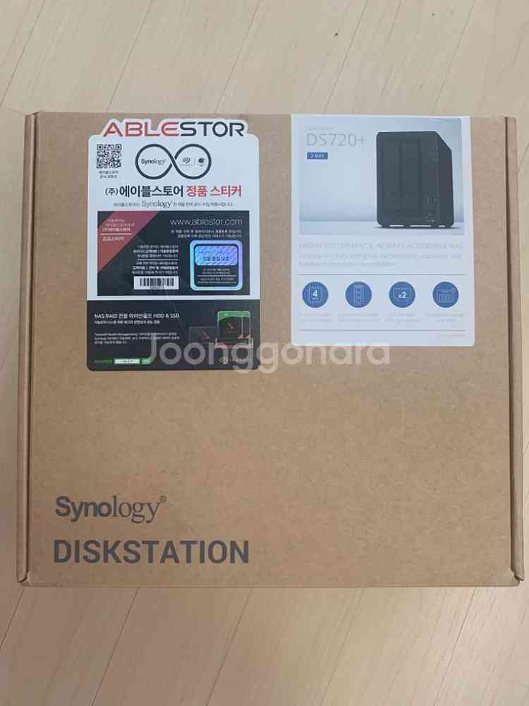 새제품 시놀리지 NAS DS720+ 12T램6GSSD--0