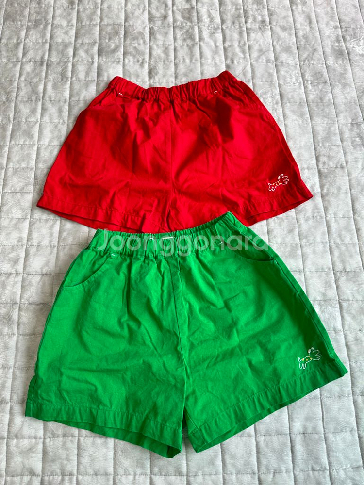 마이리틀스타 토마토 티셔츠&퍼피 반바지 그린 XL--4