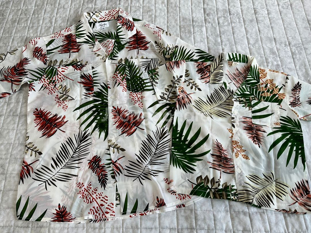 드레스벨 하와이안 원피스 하와이안 셔츠 가족 패밀리의상--2