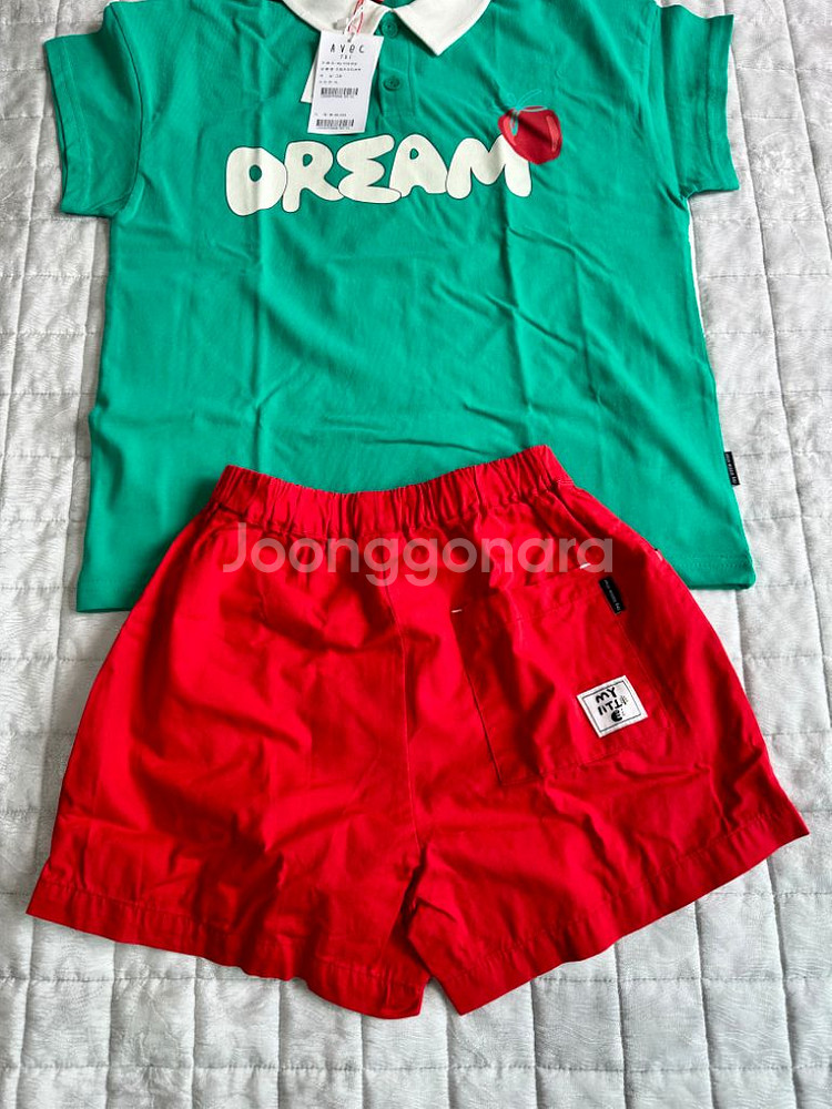 마이리틀스타 드림카라티셔츠 & 퍼피반바지 XL(130--4