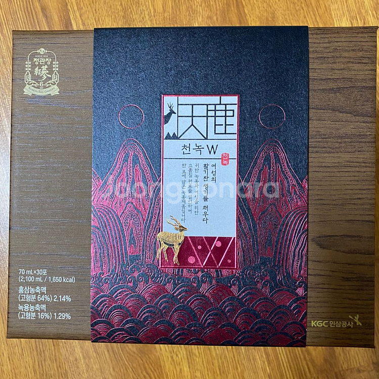 정관장 천녹w 1박스(70ml 30포)--0